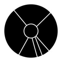 en skön design ikon av disk vektor