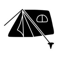ein schön Design Symbol von Zelt vektor