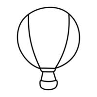 ein modisch Design Symbol von heiß Luft Ballon vektor