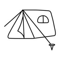 ein schön Design Symbol von Zelt vektor