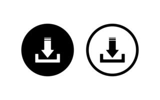 herunterladen Symbol. Vektor isoliert Elemente. schwarz Vektor herunterladen Netz unterzeichnen. Technologie Konzept. Vektor schwarz isoliert Pfeile