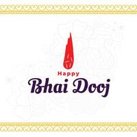 glücklich bhai dooj traditionell indisch Hintergrund Design vektor