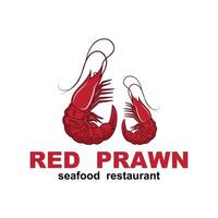 skaldjur logotyp design restaurang färsk krabba och räka logotyp för märka produkt och skaldjur affär. detta logotyp är lämplig för fisk- och skaldjursrelaterade vektor