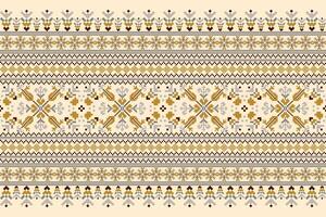geometrisk etnisk orientalisk mönster vektor illustration.floral pixel konst broderi på grädde bakgrund, aztek stil, abstrakt bakgrund.design för textur, tyg, kläder, inslagning, dekoration, halsduk, tryck