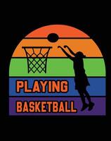 Basketball-T-Shirt-Design vektor