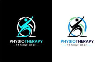 ai generiert Physiotherapie Vektor Symbol Zeichen Symbol Logo Design Vorlage