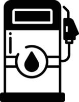 gas glyf och linje vektor illustration