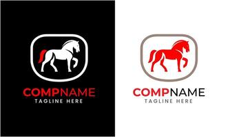 ai generiert Pferd minimalistisch modern einzigartig Logo Symbol Symbol Idee Vektor Grafik Design Vorlage