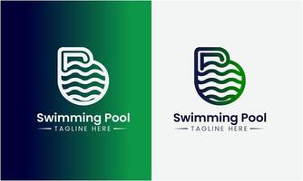 ai generiert Schwimmen Schwimmbad Symbol Symbol Logo Vektor Konzept Wasser Meer