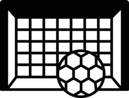 Fußball Glyphe und Linie Vektor Illustration