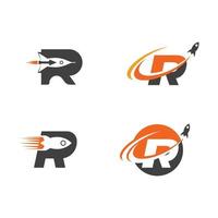 Rakete Vektor Icon Design Illustration Vorlage