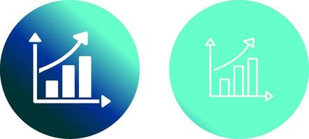 Vektorsymbol für steigende Statistiken vektor