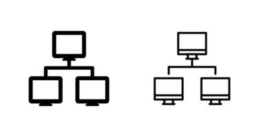 Vektorsymbol für Computernetzwerke vektor