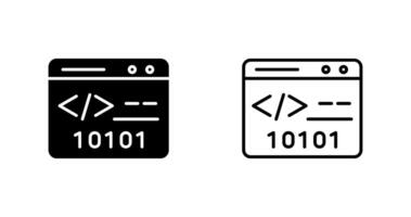 binär Webseite Vektor Symbol