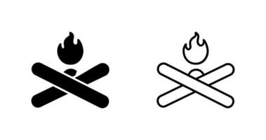 Lagerfeuer-Vektor-Symbol vektor