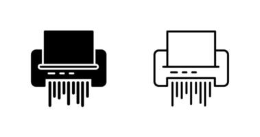 Vektorsymbol für Aktenvernichter vektor
