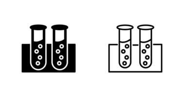 Reagenzglas-Vektorsymbol vektor