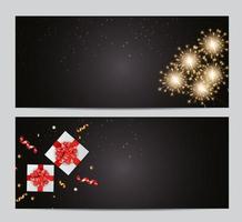 abstrakte Party-Feiertagskarten-Set. Vektor-Illustration vektor