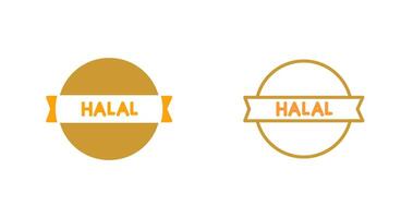 Vektorsymbol für Halal-Aufkleber vektor