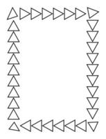 svart rektangulär ram. a4-format. vektor illustration. eps10