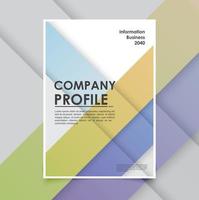 moderna företag broschyr mall minimals vektor