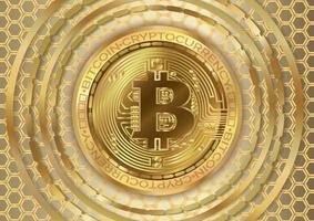 kryptovaluta mynt bitcoin konst bakgrund vektor