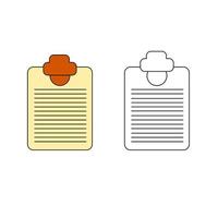Schreibblock mit Checkliste oder Papierkonzept. vektor