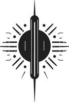 Schaltkreis Couture glatt Vektor Logo Design zum kybernetisch Glückseligkeit Digital Dynamik einfarbig Emblem illustrieren kybernetisch Harmonie