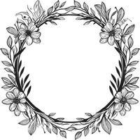 unendlich Feinheiten dekorativ Rahmen Logo im 90 Wörter Zier Odyssee Gekritzel Dekor Symbol im Vektor