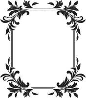 künstlerisch Verzierungen stilvoll Vektor Emblem mit dekorativ Rahmen Elemente wirbelt von Stil elegant schwarz Logo Design mit Gekritzel dekorativ Rahmen