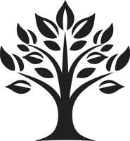 Laube Zuneigung glatt schwarz Symbol bedeuten Baum Plantage Naturen Kennzeichen Vektor Baum Plantage Symbol im schwarz