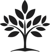 Grün Erbe dynamisch Vektor Logo Design zum Baum Plantage Laube Zuneigung glatt schwarz Symbol bedeuten Baum Plantage