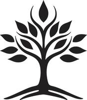 Grün Erbe dynamisch Vektor Logo Design zum Baum Plantage Laube Zuneigung glatt schwarz Symbol bedeuten Baum Plantage