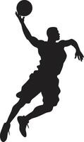 Himmel zuschlagen Symbol erheben Ihre Spiel mit Dunk Vektor Design Band Held Basketball Spieler Dunk Logo Vektor zum Meister