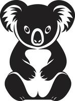 koala rike insignier vektor logotyp design för ett förtjusande koala symbol träd- ambassadör vapen koala vektor ikon för miljö- medvetenhet