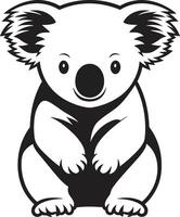 Koala Königreich Kamm Vektor Logo Design zum ein bezaubernd Koala Symbol Eukalyptus Eleganz Insignien Koala Vektor Symbol im stilvoll Harmonie