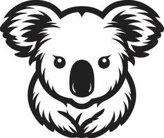 australier träd- emblem vektor design för koala bevarande fluffig lövverk insignier koala vektor logotyp för miljö- medvetenhet