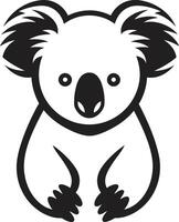 koala rike insignier vektor logotyp design för ett förtjusande koala symbol hårig lövverk vapen koala vektor ikon för natur harmoni