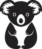 pelzig Laub Kamm Koala Vektor Logo im stilvoll Harmonie australisch baumartig Emblem Vektor Design zum Koala Erhaltung