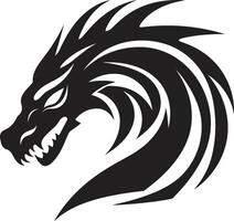 himmlisch Wächter Abzeichen Vektor Logo zum kuei Drachen Schutz östlichen Emissär Kamm kuei Drachen Vektor Design im orientalisch Pracht