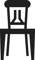 minimalistisk reträtt bricka vektor design för enkel modern avkopplande stol zenit bekvämlighet insignier modern vardagsrum stol vektor ikon för eleganta utrymmen