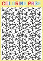Malvorlagen geometrische Erwachsene entspannende Muster abstrakt vektor