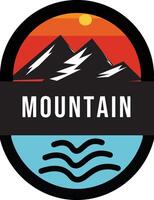 logotyp berg berg illustration, utomhus- äventyr . vektor grafisk för t skjorta och Övrig använder.