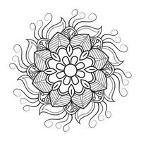 lätt kreativ mandala unik blomma blommig vektor eps mandala mönster för fri ladda ner