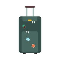 Symbole Gepäck. eben Stil Sommer- Reise Koffer. Koffer und Rucksäcke. Vektor Illustration Urlaub.