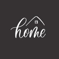 Home Sweet Home - Handschrift Inschrift. vektor