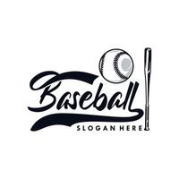 baseboll logotyp design. baseboll emblem och design bricka vektor