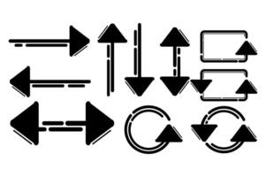 uppsättning av pekande pil vektor för element design