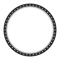 enkel elegant mångsidig svart cirkel emblem element dekoration vektor ClipArt design