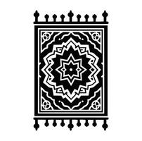 Muslim Gebet Matte Vektor. Gebet Teppich Design Illustration vektor